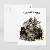 Deutsche Jagdterrier Postkarte (Vorne/Hinten)