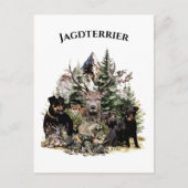 Deutsche Jagdterrier Postkarte (Vorderseite)