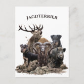 Deutsche Jagdterrier Postkarte (Vorderseite)