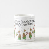 Deutsche Kakerlaken auf Oktoberfest Kaffeetasse (Mittel)