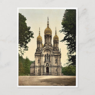 Deutsche Kapelle, Wiesbaden, Hessen-Nassau, Deutsc Postkarte