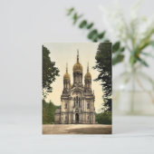 Deutsche Kapelle, Wiesbaden, Hessen-Nassau, Deutsc Postkarte (Stehend Vorderseite)
