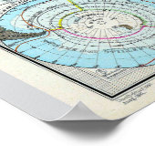 Deutsche Karte des Nordpols (1891) Poster (Ecke)