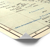 Deutsche Karte Indiens Poster (Ecke)