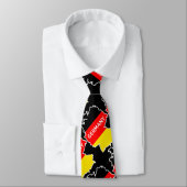 Deutsche Karte und Flagge Krawatte (Gebunden)
