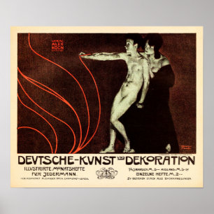 DEUTSCHE KUNST DEKORATION German Plakatstil 1898