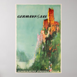 Deutsche Kunst Deutschland Reiseplakat SAS Druck Poster