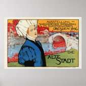 Deutsche Kunsthandwerksmesse Dresden 1896 Poster (Vorne)