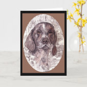 Deutsche Kurze Haarbildkarte Karte (Gelbe Blume)