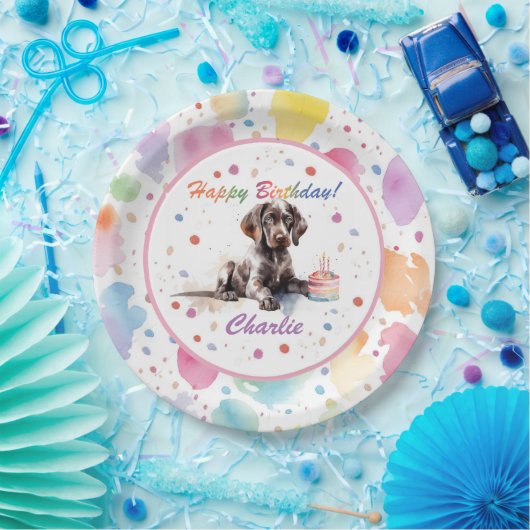 Deutsche Kurzfarbpapier-Platte Pappteller (Party)