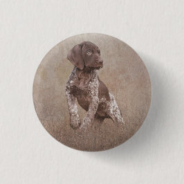 Deutsche Kurzhaarige Poster Button