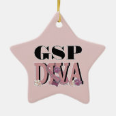 Deutsche kurzhaariger Zeiger DIVA Keramikornament (Hinten)