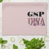 Deutsche kurzhaariger Zeiger DIVA Küchentuch (Gefaltet)