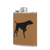 Deutsche kurzhaariger Zeiger-Flasche Flachmann (Links)