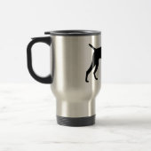 Deutsche kurzhaariger Zeiger-Kaffee-Tassen Reisebecher (Links)