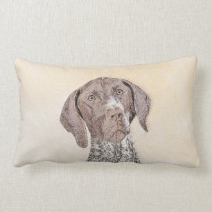 Deutsche kurzhaariger Zeiger-Malerei - Hundekunst Lendenkissen