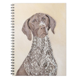 Deutsche kurzhaariger Zeiger-Malerei - Hundekunst Notizblock