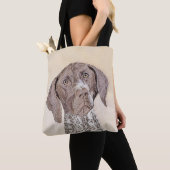 Deutsche kurzhaariger Zeiger-Malerei - Hundekunst Tasche (Von Nahem)
