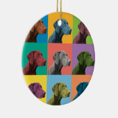 Deutsche kurzhaariger Zeiger-Pop-Art-Verzierung Keramik Ornament (Rechts)