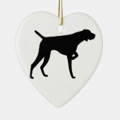 Deutsche kurzhaariger Zeiger-Verzierung Keramik Ornament (Rechts)