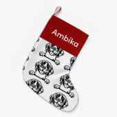 Deutsche Kurzhahn-Socken Maßgeschneidert Kleiner Weihnachtsstrumpf (Vorderansicht (hängend))