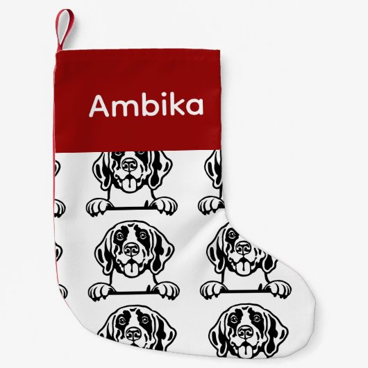 Deutsche Kurzhahn-Socken Maßgeschneidert Kleiner Weihnachtsstrumpf (Vorderseite)