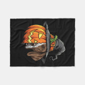 Deutsche Kurzläufer Pointer Pumpkin-Kürbislaterne Fleecedecke (Vorderseite (Horizontal))