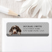 Deutsche Kurzläufer-Rücksendeadressen-Aufkleber (Insitu)