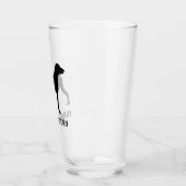 Deutsche Kurzläufer-Silhouette Glas (Links)