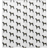Deutsche Kurzläufige Pointer Boho Silhouette Duschvorhang (Vorderseite)