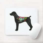 Deutsche Kurzläufige Pointer Boho Silhouette Mousepad (Mit Mouse)