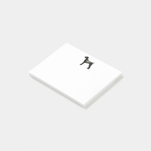 Deutsche Kurzläufige Pointer Boho Silhouette Post-it Klebezettel (angewinkelt)