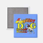 Deutsche Kurzpointer-Agility-Geschenke Magnet (Vorderseite/Rückseite)
