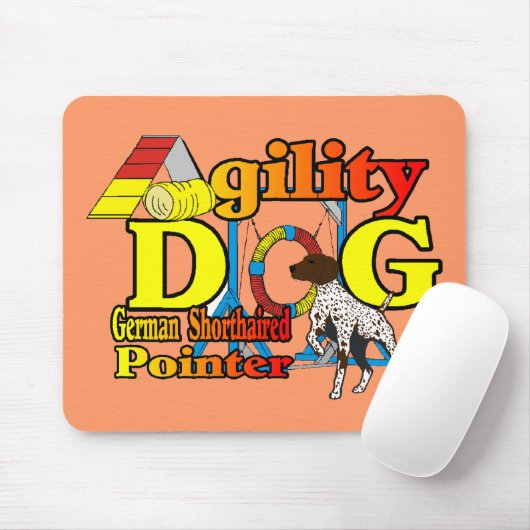 Deutsche Kurzpointer-Agility-Geschenke Mousepad (Mit Mouse)