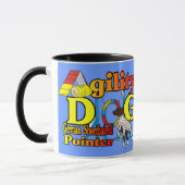 Deutsche Kurzpointer-Agility-Geschenke Tasse (Links)