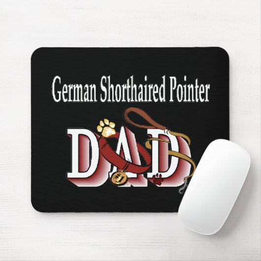 Deutsche Kurzpointer-Vater-Geschenke Mousepad (Mit Mouse)
