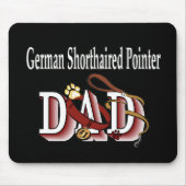 Deutsche Kurzpointer-Vater-Geschenke Mousepad (Vorne)