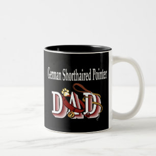 Deutsche Kurzpointer-Vater-Tasse Zweifarbige Tasse
