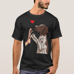 Deutsche Kurzporträts-Liebe-GSP Hunde-Mama-Girls  T-Shirt