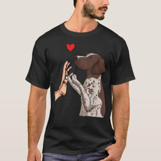 Deutsche Kurzporträts-Liebe-GSP Hunde-Mama-Girls T-Shirt