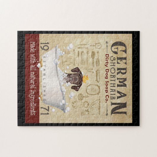 Deutsche Kurzschlussfirma Pointer Dog Bath Soap Puzzle (Horizontal)