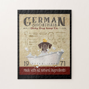 Deutsche Kurzschlussfirma Pointer Dog Bath Soap Puzzle