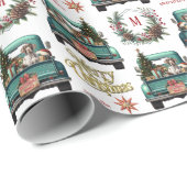 Deutsche Kurzstreckenlenker-Monogramm Geschenkpapier (Rolleneckpunkt)