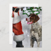 Deutsche Kurzweihnachtskarte (Vorne/Hinten)