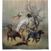 Deutsche Kurzzeiger (APS) Duschvorhang (Vorderseite)