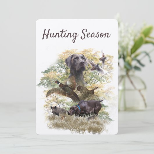 Deutsche Kurzzeiger (APS) Einladung (Stehend Vorderseite)