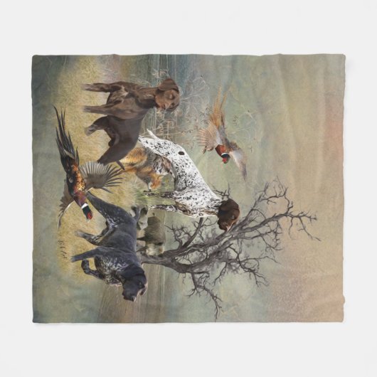 Deutsche Kurzzeiger (APS) Fleecedecke (Vorderseite (Horizontal))