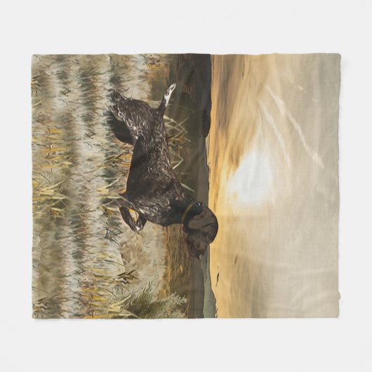 Deutsche Kurzzeiger (APS) Fleecedecke (Vorderseite (Horizontal))