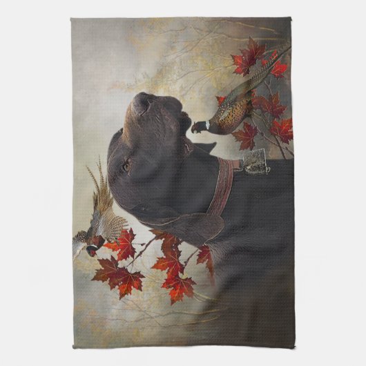 Deutsche Kurzzeiger (APS) Geschirrtuch (Vertikal)