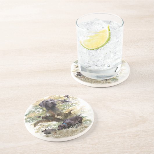 Deutsche Kurzzeiger (APS)  Getränkeuntersetzer (Seite)